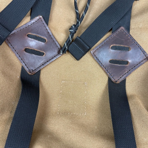 Topo Designs Klettersack Heritage Backpack Duck Brown Canvas Horween Leather USA - Picture 10 of 13